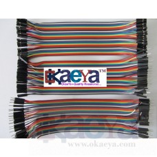 OkaeYa -120 Pieces Jumper Wire Set 40 M-M + 40 M-F + 40 F-F Wires Jumper Wires Male to Male, male to female, female to female